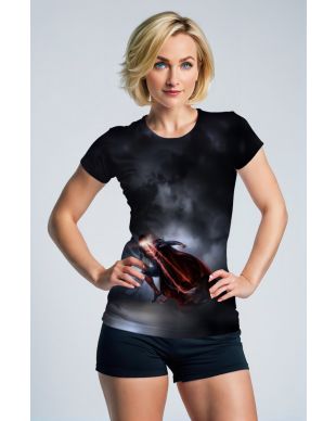 Hero of the Storm Tee – Dark Superman Power Flight T-Shirt