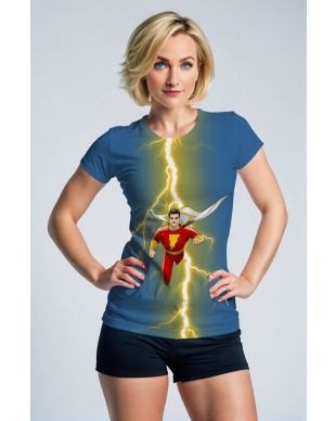 Shazam Bolt Tee – Blue Energy Casualwear