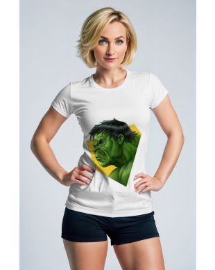 Power Pulse Tee – Hulk Graphic on White