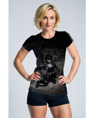 Deadpool Domino Casting Graphic T-Shirt - Fierce Black & White Design