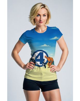 Blue Fantastic Four T-shirt – Casual Superhero Vibe