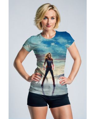 Captain Marvel Red T-Shirt