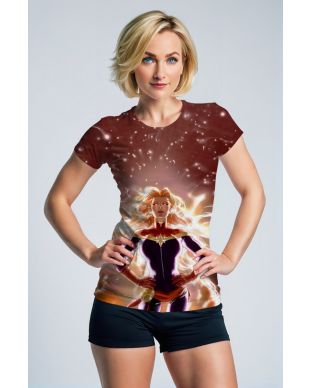 Captain Marvel Cosmic Power T-shirt