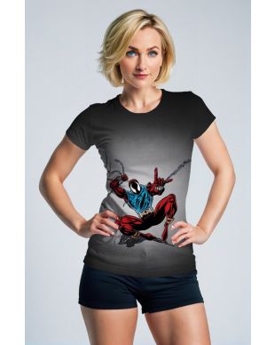 The Scarlet Spider T-Shirt is the perfect choice for fans of this iconic character