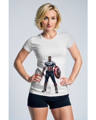 Represent the new Captain America with the Sam Wilson T-Shirt