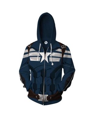 Captain America Unisex Captain America Marvel Inspired Hoodie Graphic