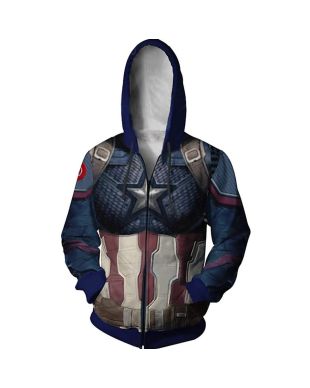 Captain America Unisex Captain America Marvel Inspired Hoodie Edition 32