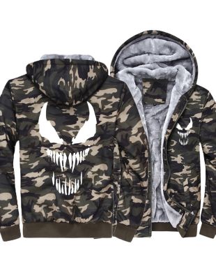 Solid Color Venom Movie Series Venom Camouflage Clothing Super Cool Venom Hoodie Solid