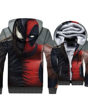 Deadpool Super Cool Fle Hoodie Classic Fit Graphic