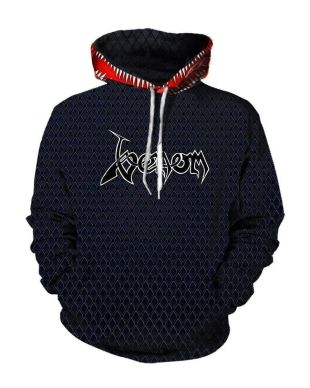 Pullover Black Venom Tongue Hoodie Black