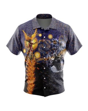 X-Men Dark Phoenix Starry Night Button Up Hawaiian Shirt
