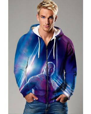  Cosmic Rage Zip Hoodie – Prism Edition