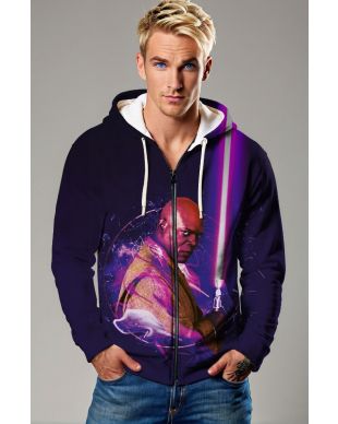 Jedi Order Zip Hoodie – Galactic Purple Saber Edition