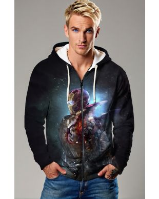 Iron Reclaim – Black Zip-Up Hoodie