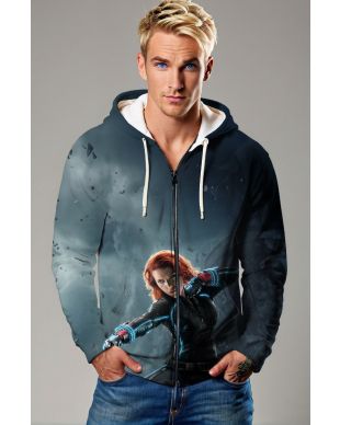 Black Widow Tactical Zip-Up Hoodie – Marvel Cinematic Edition