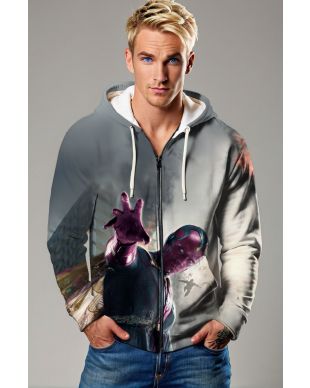 Vision Urban Showdown Zip-Up Hoodie – Avengers Collection