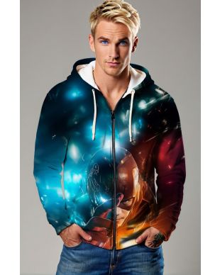 DC The Flash Zip-Up Hoodie – Speed Force Edition