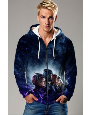 Power Rangers Cosmic Zip-Up Hoodie – Galactic Alliance