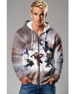 Avengers Velocity Zip-Up Hoodie – Fast & Fearless