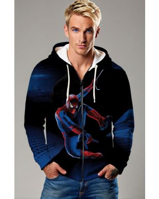 Spider-Man Dynamic Swing Zip-Up Hoodie – Wall-Crawler Motion