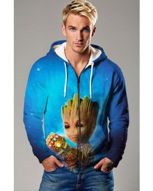 Baby Groot Zip-Up – Cosmic Guardian