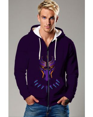 Black Panther Zip-Up – Tech-Edge Purple Panther
