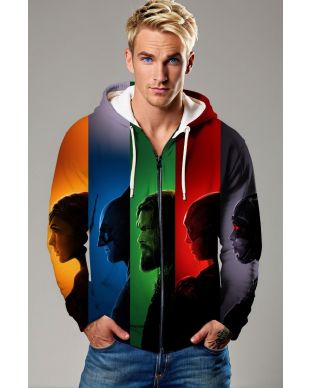 Justice League Zip-Up – United in Color