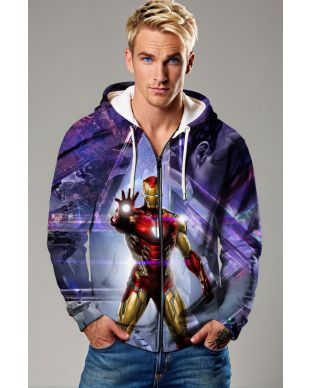 Iron Man Endgame Tribute Full-Zip Hoodie