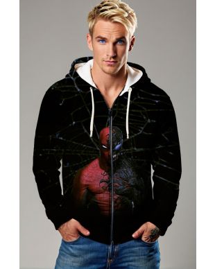 Venomized Spider-Man Symbiote Takeover Full-Zip Hoodie