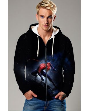 Spider-Man vs Carnage Cosmic Battle Full-Zip Hoodie