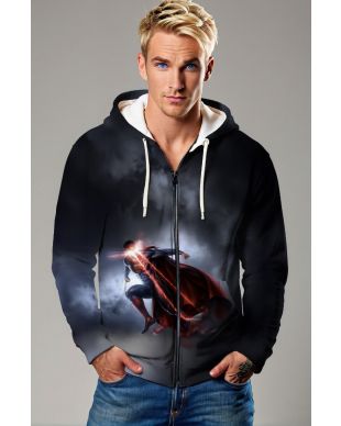 Eclipse Justice Zip Hoodie – Hero in the Void Tech Jacket