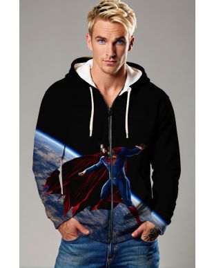 Man of Tomorrow Zip-Up – Celestial Defender Full-Zip Jacket