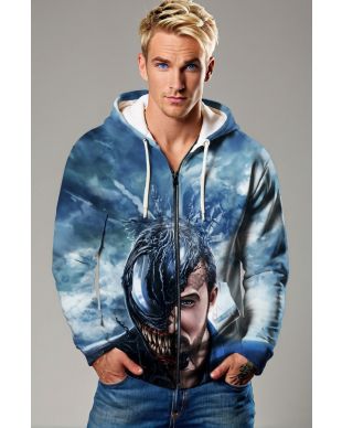 Venom Fusion Zip-Up Hoodie – Dark Evolution Edition
