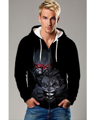 Dark Duality Zip-Up – Masked Tension Mode
