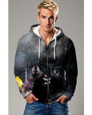 Gotham Collapse Zip Hoodie – Bane & Bat