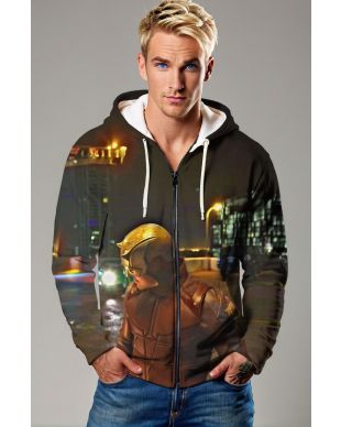 Daredevil Neon Night Zip-Up Hoodie