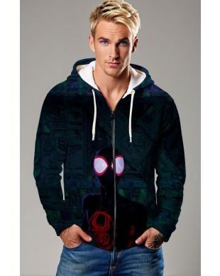 Spiderman - Miles Morales Graphic Zip-Up Hoodie