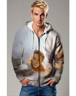 Product Name: Adam Warlock Cosmic Power Zip-Up Hoodie