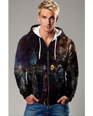 Midnight Sons by Agt Design Zip-up Hoodie