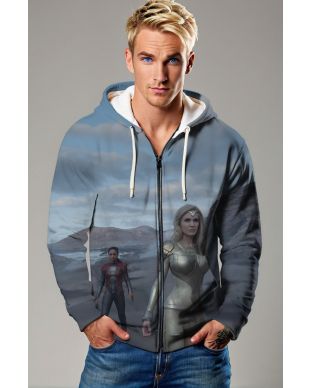 Stay stylish and powerful with the Thena zip-up hoodie.