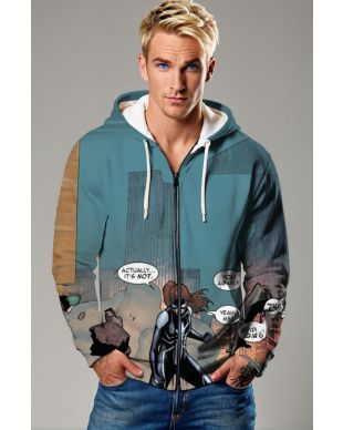 The Spider-Girl Zip-Up Hoodie is the ultimate combination of comfort