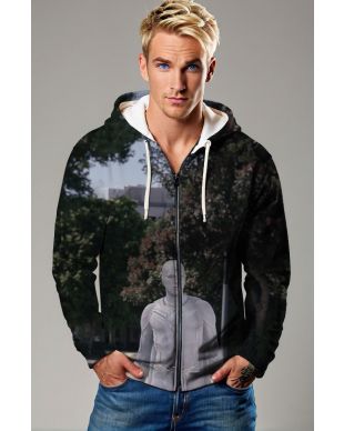 Show your allegiance to the powerful White Vision with this White Vision Zip-Up Hoodie