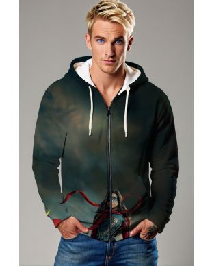 Kamala Khan / Ms. Marvel Zip-Up Hoodie – Strength and Style