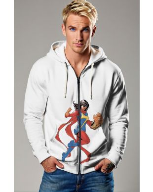 Kamala Khan / Ms. Marvel Zip-Up Hoodie – Empowering Fashion