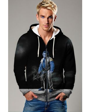 Hank McCoy / Beast Zip-Up Hoodie - Represent the Intelligent Beast