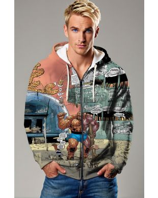 Ben Grimm / The Thing Zip-Up Hoodie - Show Your Loyalty to The Thing