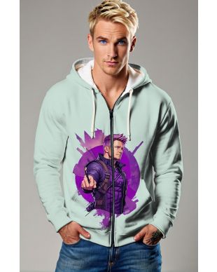 Clint Barton / Hawkeye Zip-Up Hoodie - Ready for 