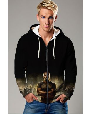 Luke Cage Zip-Up Hoodie - The Power of Harlem